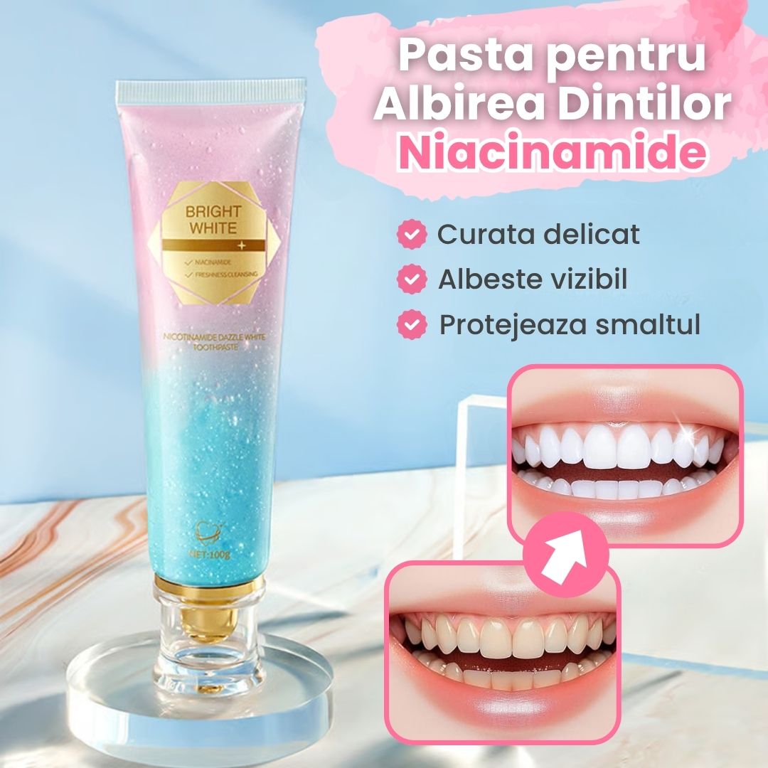 Pasta pentru Albirea Dintilor Niacinamide, 100g