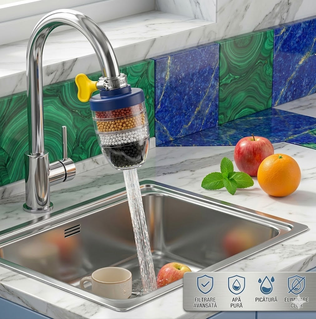 Filtru de Apa pentru Robinet cu Carbune Activ